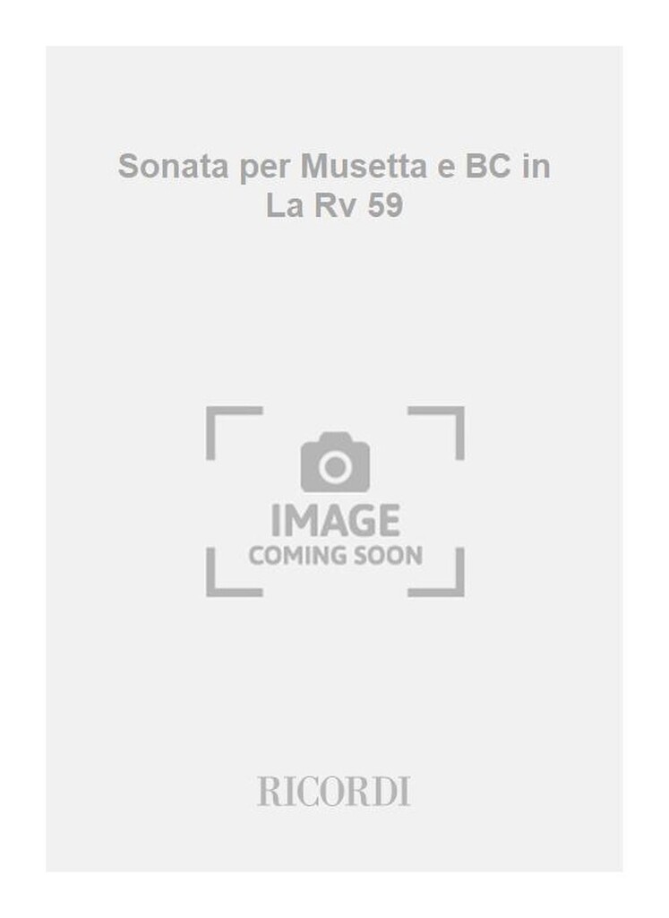 Sonate Per Musetta (O Viella, O Fl., O Ob., O Vl.)